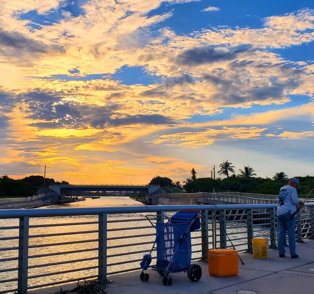 Evening view of the Intracoastal at the Boynton Beach Inlet